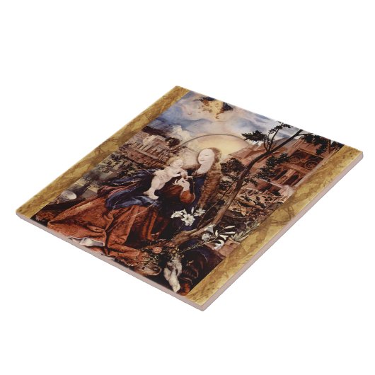 NATIVITEIT MET WITTE LEVENS - MAGISCH VAN CHRISTMA TEGELTJE (Zijkant)