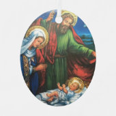 Nativiteit Metalen Ornament (Voorkant)