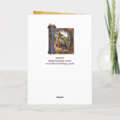 NATIVITEIT MONOGRAM CHRISTMAS PARCHCHCHMENT FEESTDAGEN KAART (Achterkant)