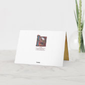 NATIVITEIT MONOGRAM CHRISTMAS PARCHCHCHMENT FEESTDAGEN KAART (Achterkant)