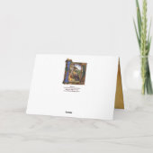 NATIVITEIT MONOGRAM CHRISTMAS PARCHCHCHMENT FEESTDAGEN KAART (Achterkant)