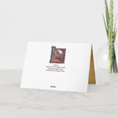 NATIVITEIT MONOGRAM CHRISTMAS PARCHCHCHMENT FEESTDAGEN KAART (Achterkant)