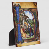 NATIVITEIT MONOGRAM CHRISTMAS PARCHCHCHMENT FOTOPLAAT (Zijkant)