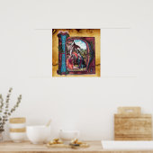 NATIVITEIT MONOGRAM CHRISTMAS PARCHCHCHMENT POSTER (Keuken)