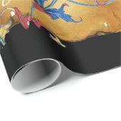 NATIVITEIT MONOGRAM FLORAAL CHRISTMAS PARCHCHMENT CADEAUPAPIER (Rol Hoek)