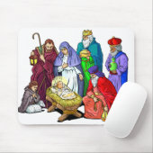 Nativiteit Mousepad Muismat (Met muis)