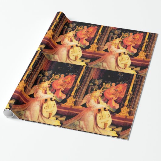 NATIVITEIT, MUZIEKHOEK — MAGISCH VAN CHRISTMAS CADEAUPAPIER (Uitgerold)