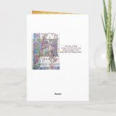 NATIVITEIT Old Irish Kerstbesnijdenis Parchment Feestdagen Kaart (Achterkant)