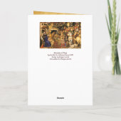 NATIVITEIT Old Irish Kerstbesnijdenis Parchment Feestdagen Kaart (Achterkant)