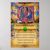 NATIVITEIT Old Irish Kerstbesnijdenis Parchment Poster (Voorkant)