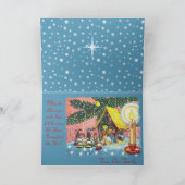 Nativiteit onder het Wenskaart Kerstmis Feestdagen Kaart (Binnen)