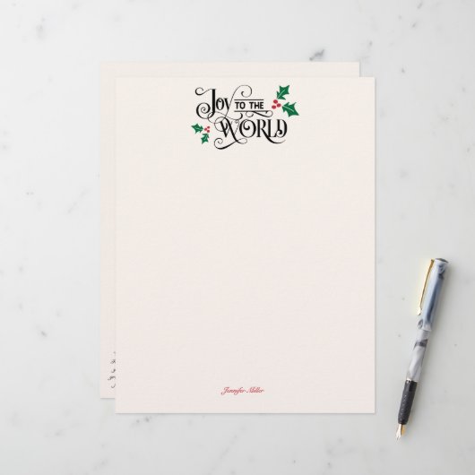 Nativiteit op achterste vreugde voor de Wereld met Briefhoofd (Voorkant / Achterkant in situ)