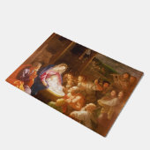 Nativiteit op nacht 1640 deurmat (Schuin)