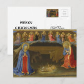 Nativiteit Oude schilderijen Mary Jezus Kerstmis Feestdagenkaart (Voorkant / Achterkant)