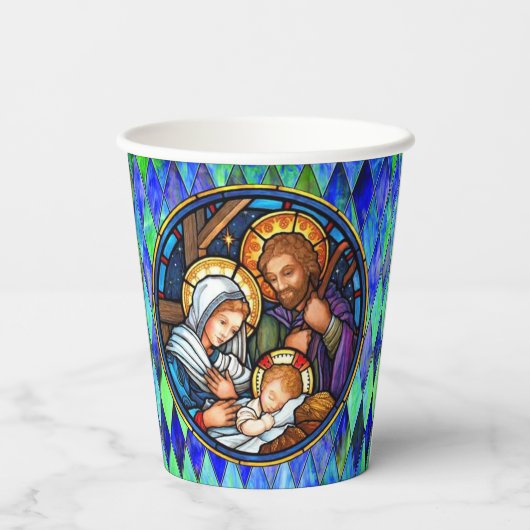 Nativiteit Papieren Bekers (Achterkant)