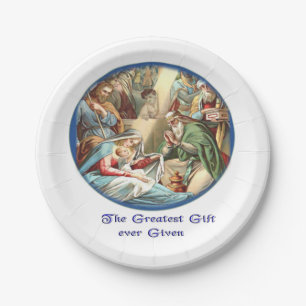 Nativiteit Papieren Bordje