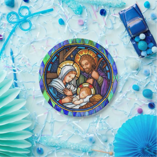 Nativiteit Papieren Bordje (Feest)