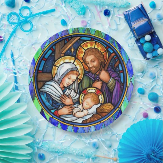 Nativiteit Papieren Bordje (Feest)