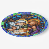 Nativiteit Papieren Bordje (Gekanteld)