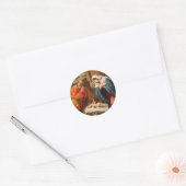 Nativiteit Ronde Sticker (Envelop)