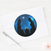 Nativiteit Ronde Sticker (Envelop)