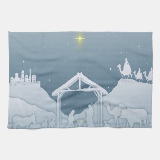 Nativiteit Scene Kitchen Towel Theedoek (Horizontaal)
