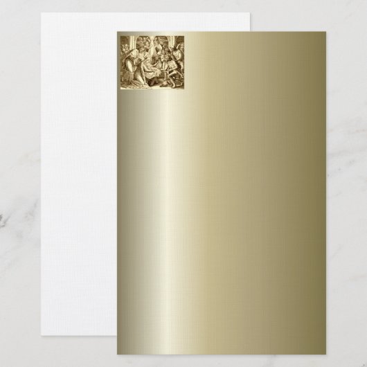 Nativiteit-scènecadeautjes voor kerstmis briefpapier (Voorkant / Achterkant)