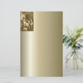 Nativiteit-scènecadeautjes voor kerstmis briefpapier (Staand voorkant)