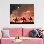 Nativiteit-scènecadeautjes voor kerstmis canvas afdruk (Insitu (Woonkamer))