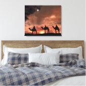 Nativiteit-scènecadeautjes voor kerstmis canvas afdruk (Insitu (Slaapkamer))