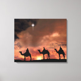 Nativiteit-scènecadeautjes voor kerstmis canvas afdruk