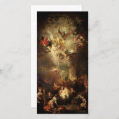 Nativiteit-scènecadeautjes voor kerstmis feestdagenkaart (Voorkant / Achterkant)