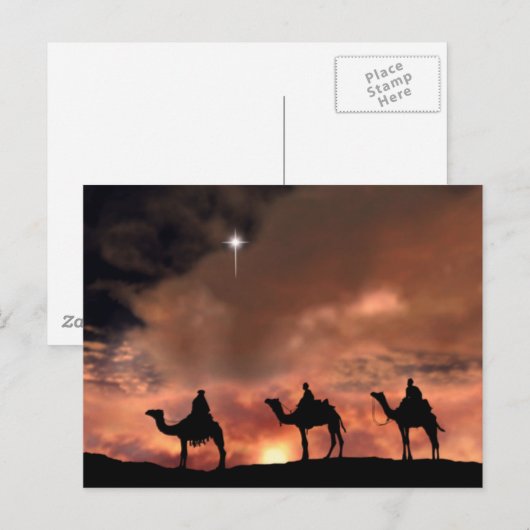 Nativiteit-scènecadeautjes voor kerstmis feestdagenkaart (Voorkant / Achterkant)