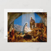 Nativiteit-scènecadeautjes voor kerstmis feestdagenkaart (Voorkant / Achterkant)