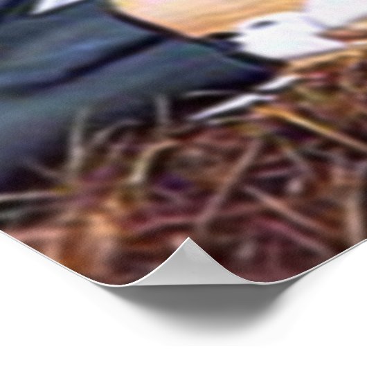 Nativiteit-scènecadeautjes voor kerstmis poster (Hoek)