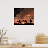 Nativiteit-scènecadeautjes voor kerstmis poster (Keuken)