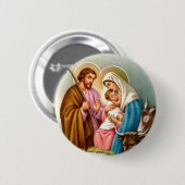 Nativiteit-scènecadeautjes voor kerstmis ronde button 5,7 cm (Voorkant /achterkant)