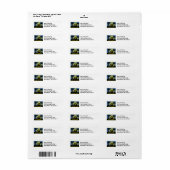 Nativiteit Silhouette Joy aan de wereld Etiket (Full Sheet)