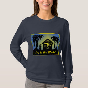Nativiteit Silhouette Joy aan de wereld T-shirt