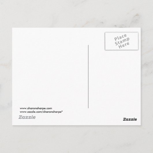 NATIVITEIT SILHOUETTE & STAR door SHARON SHARPE Briefkaart (Achterkant)