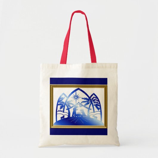 Nativiteit Silhouette Tote Bag (Voorkant)