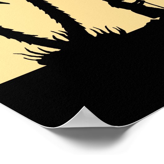 Nativiteit Silhouette Wise-Mannen op de horizon Poster (Hoek)