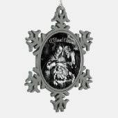 Nativiteit Snowflake Framed Ornament (Links)