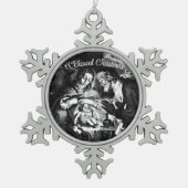Nativiteit Snowflake Framed Ornament (Voorkant)