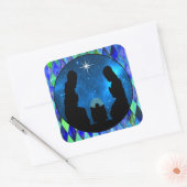 Nativiteit Square Sticker (Envelop)