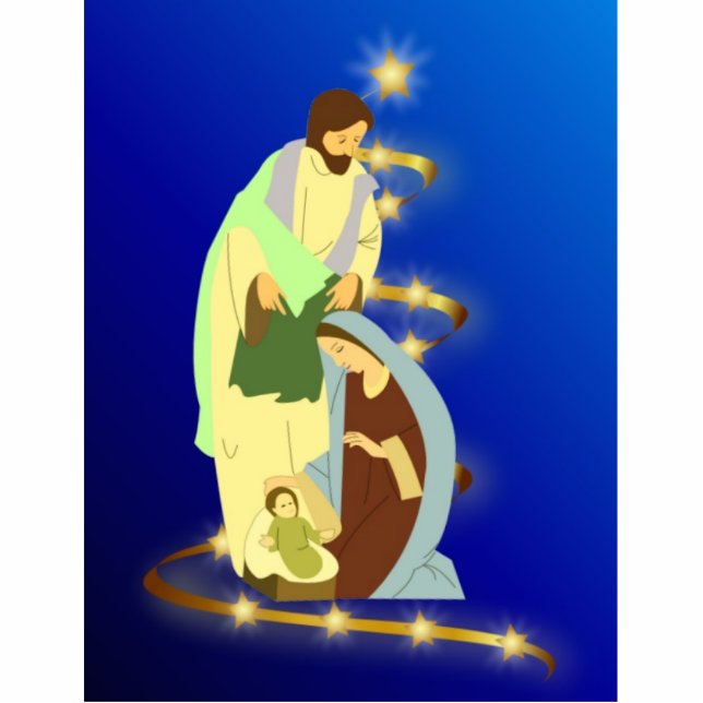 Nativiteit Staand Fotobeeldje (Voorkant)