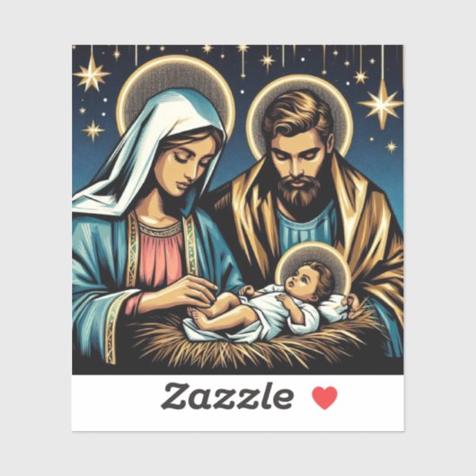 Nativiteit Sticker (Vel)