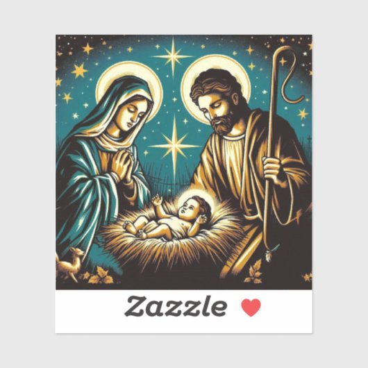 Nativiteit Sticker (Vel)
