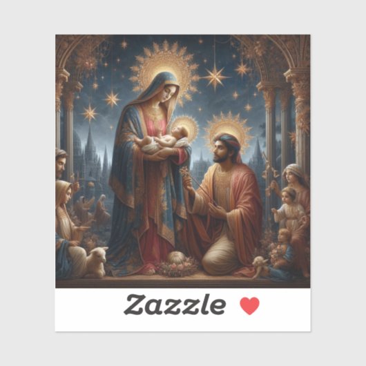 Nativiteit Sticker (Vel)