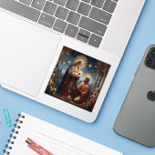 Nativiteit Sticker (Laptop met iPhone)